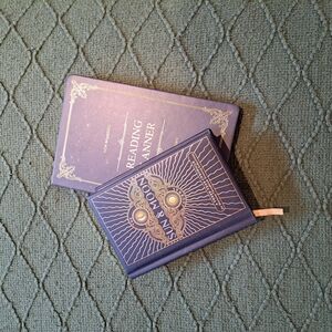 Blue and Gold Reading Planner and Journal Set